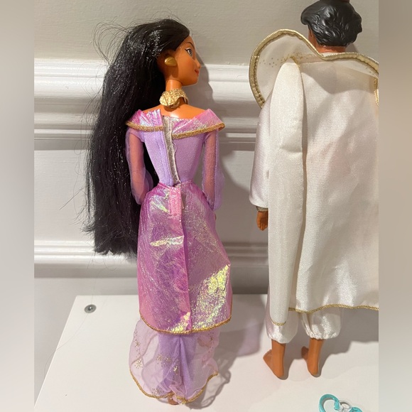 Vintage Aladdin & Jasmine Disney Mattel Dolls 1992 - Picture 7 of 8